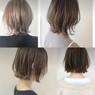 ミディアム 美髪矯正 ヨシダシンジのヘアスタイル