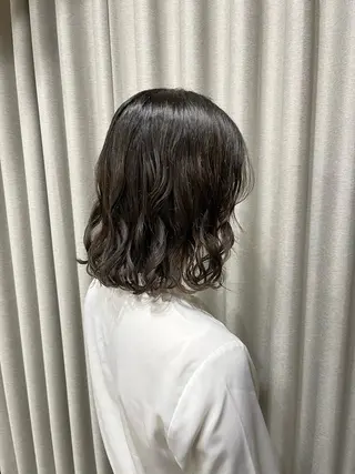 ミディアム ロングパーマ木村 ボブパーマのヘアスタイル