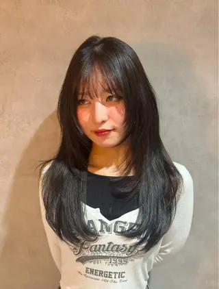 ロング まゆ/透明感カラー 🤍のヘアスタイル