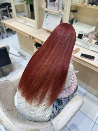 ロング ハイトーンカラー 髪質改善カラーノトのヘアスタイル