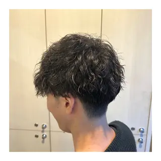 ミディアム パーマ あべ ゆうかのヘアスタイル