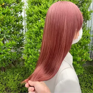 ロング カラー ヘアアレンジ ハイトーン/美髪矯正 🍃大江拓実のヘアスタイル