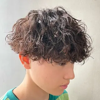 ショート パーマ メンズ メンズ/メンズパーマ /心斎橋/新地政紀のヘアスタイル