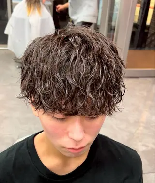 パーマ メンズ 💙ᩚメンズカット Tomomi💙ྀིのヘアスタイル