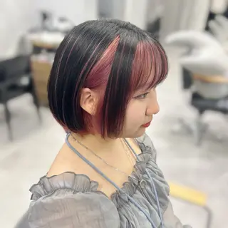 カラー Chlan 岡本所属・中内 美空のヘアスタイル