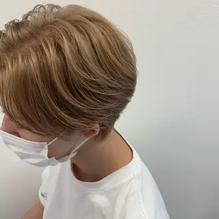 ショート カラー メンズ 韓国/ヘアアレンジ/ 髪質改善/夏美のヘアスタイル