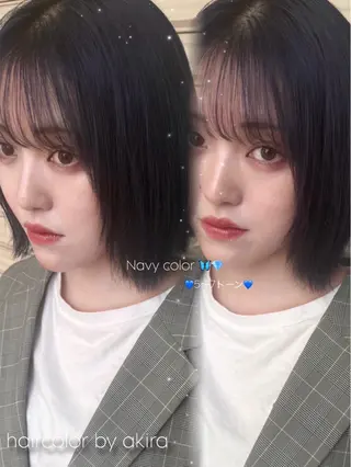 ショート カラー ✨ショート/ボブ 縮毛矯正✨アキラのヘアスタイル