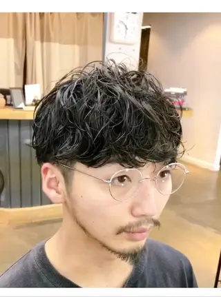 ショート パーマ メンズ メンズパーマ タカキリョウのヘアスタイル