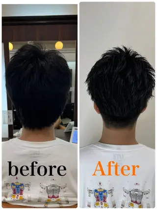 ショート メンズ 川畑 大地/波巻きパーマのヘアスタイル