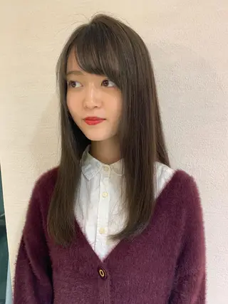 ロング カラー パーマ ネイル マツエク・マツパ レイヤー＆カラー 人気美容師倉崎涼のヘアスタイル