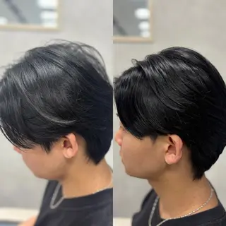 ショート メンズ メンズ特化韓国風 パーマスタイル/りんのヘアスタイル