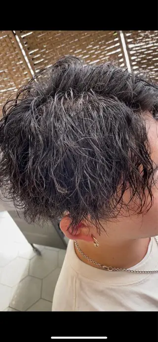 ショート パーマ メンズ share salon　SCENA所属・堤太志 メンズパーマ特化のヘアスタイル