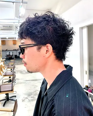 パーマ メンズ メンズパーマ/メンズ カット　田中気理真のヘアスタイル