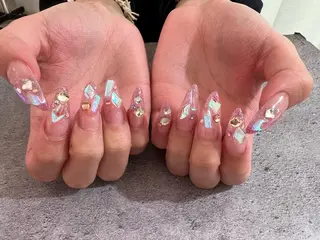 ロング ネイル Nail&Eye lashレクランのネイルデザイン