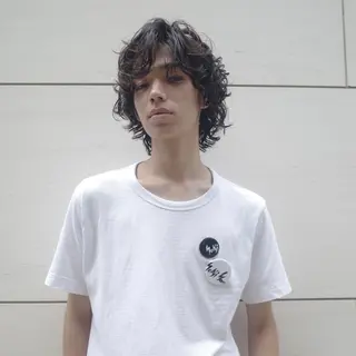 ミディアム パーマ メンズ 🌈圧倒的デザイン パーマ　関和希のヘアスタイル