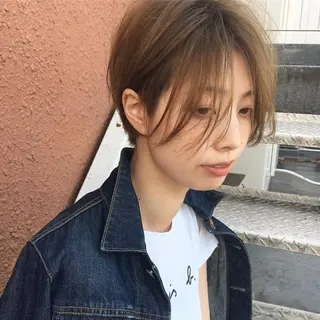 ショート 縮毛矯正/ショート/ レイヤー/畑中正敏のヘアスタイル