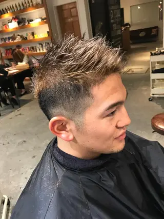 ショート カラー パーマ ヘアアレンジ メンズ キッズ Forest. -髪質改善-のヘアスタイル