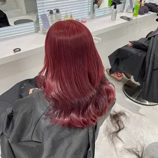 ロング カラー 透けるやわらか艶髪♡ ナチュラルストレートのヘアスタイル