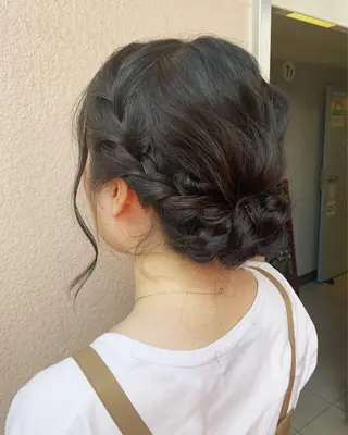 ヘアアレンジ 淡色ふんわりhair 新宿satomiのヘアスタイル