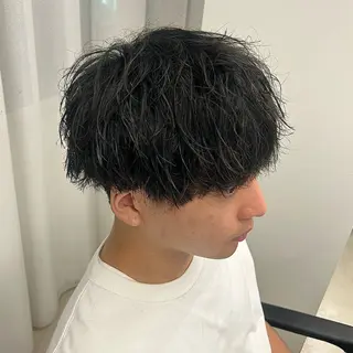 パーマ メンズ CYAN by acoron .池袋所属・メンズパーマ職人 ユキハシのヘアスタイル