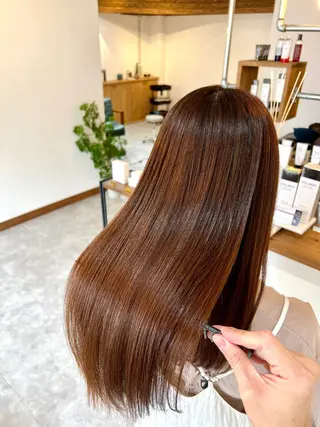 ロング Jyue-ru/北谷 /縮毛矯正/髪質改善のヘアスタイル