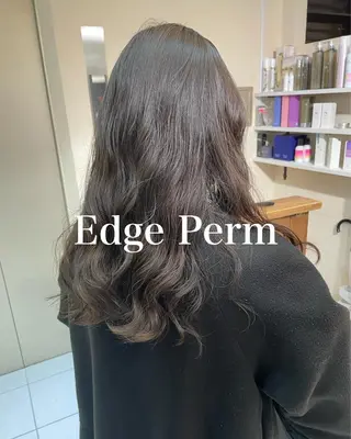 セミロング パーマ 古沢 新のヘアスタイル