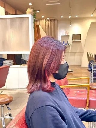 ミディアム カラー 村上 滉弥のヘアスタイル