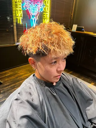 パーマ 中川 花菜のヘアスタイル