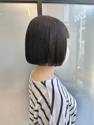 ショート SALOWIN心斎橋Suite店所属・ブリーチ毛にもできる 縮毛矯正|鷹司郎のヘアスタイル