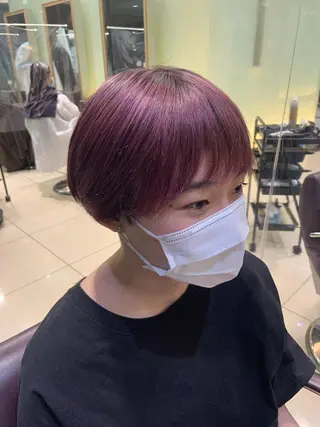 ショート タンバルモリパーマ 礒井メンキのヘアスタイル