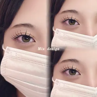 マツエク・マツパ Nozomi 韓国風束感まつ毛🩵のマツエク・マツパデザイン