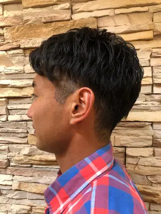 パーマ メンズ 本多 美羽のヘアスタイル