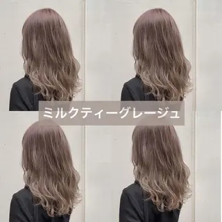 セミロング カラー 韓国ヘア🤍顔周り/ 髪質改善✨/林遼一郎のヘアスタイル