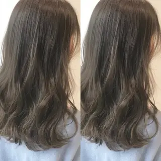 ロング 服部大地/ブリーチ 無しWカラー髪質改善のヘアスタイル