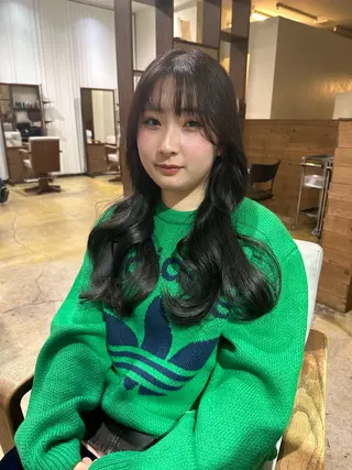 ロング カラー 大須/酸性ストレート 木場 健斗🌳のヘアスタイル