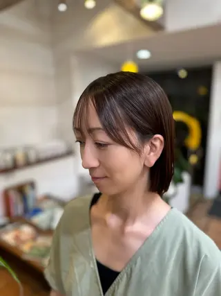 ショート カラー KAKERU/ボブ/ ショート/パーマ🌱のヘアスタイル