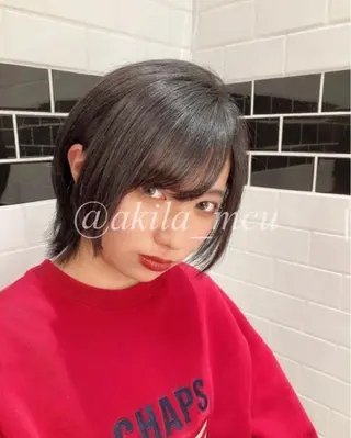 ショート カラー ヘアアレンジ エグチ アキラのヘアスタイル