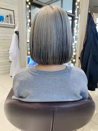 ミディアム Ancheri by flammeum戸塚店所属・ひな/ボブカット/ ブリーチなしWカラーのヘアスタイル