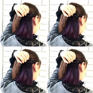 セミロング カラー メンズカット/波巻き TAKUMAのヘアスタイル