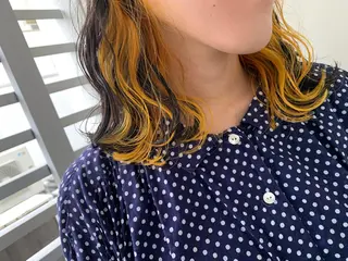 ミディアム カラー ヘアアレンジ kei/透明感カラー /ベージュ/髪質改善のヘアスタイル