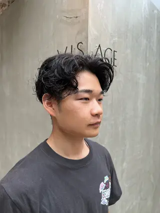 パーマ メンズ ブリーチカラー🫧 いぐち しょうた🫧のヘアスタイル