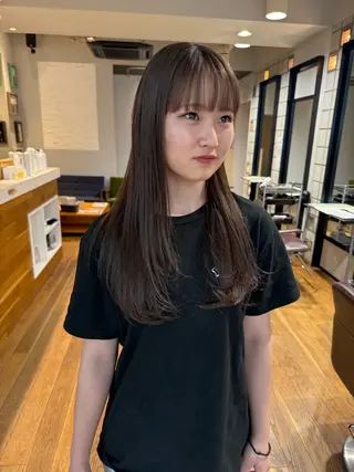 セミロング 松本  夏海のヘアスタイル