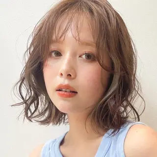 ミディアム パーマ S-TAGE喜連瓜破所属・S-TAGE Anna.Hのヘアスタイル