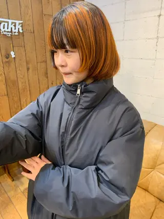 ミディアム カラー 【takk】 ナカヤママサヨシのヘアスタイル