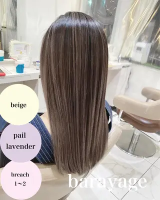 セミロング カラー 山崎俊輔/髪質改善 /バレイヤージュのヘアスタイル