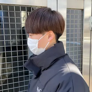 ショート メンズ 韓国ヘア🇰🇷透明 感カラー/yui💞のヘアスタイル