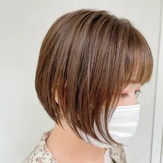 ショート カラー kyon.hair 韓国カットカラーのヘアスタイル