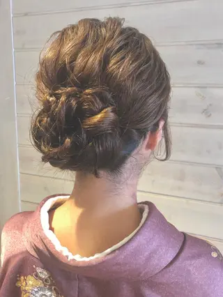 セミロング ヘアアレンジ さかい なつみのヘアスタイル
