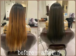 ロング カラー Rely 美空のヘアスタイル