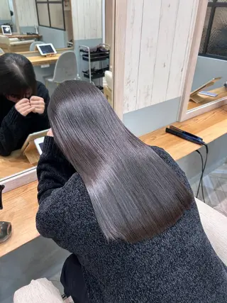 ロング ボブ/レイヤーボブ/ 髪質改善/梶川 夏季のヘアスタイル